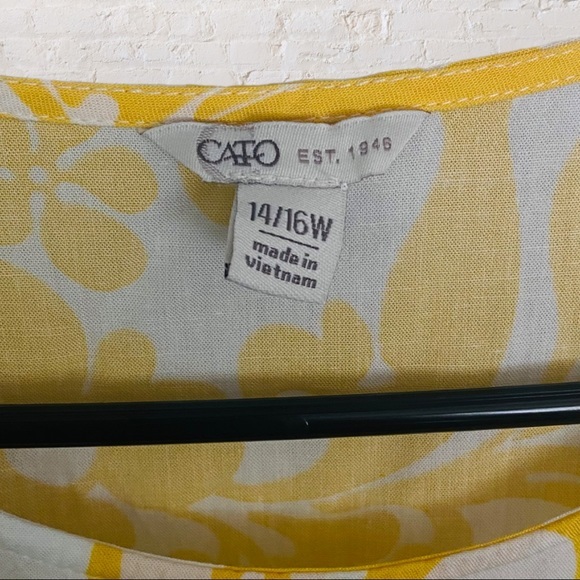 Cato Plus Size Floral Babydoll Top - Picture 4 of 5